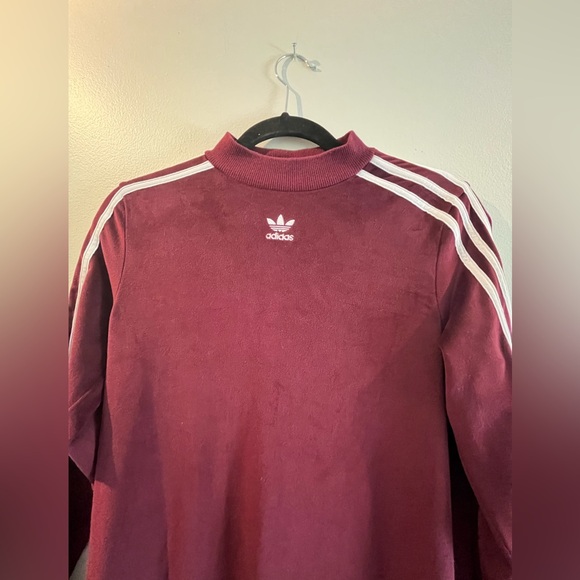 Adidas Trefoil Dress in Maroon size small - Picture 2 of 4